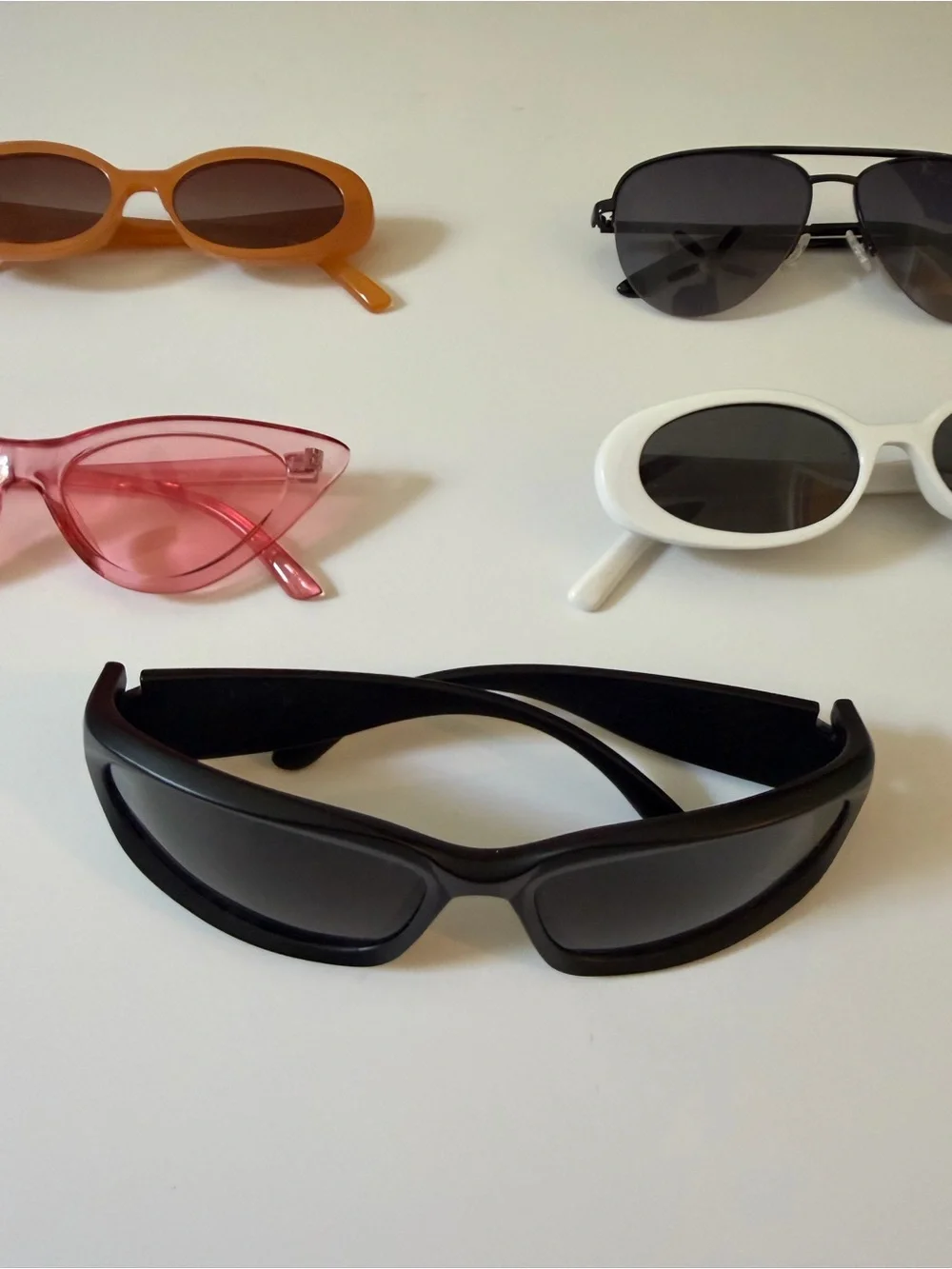 Women’s Sunglasses Pack - Orange, Black, Pink, White, Black Styles